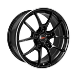 DIM Black Silver Lip WC001 BLACK SILVER LIP 18x8 5x112 Wheels