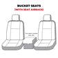 Covercraft 11-16 Dodge Ram Polycotton SeatSaver Custom Front Row Seat Covers - Tan
