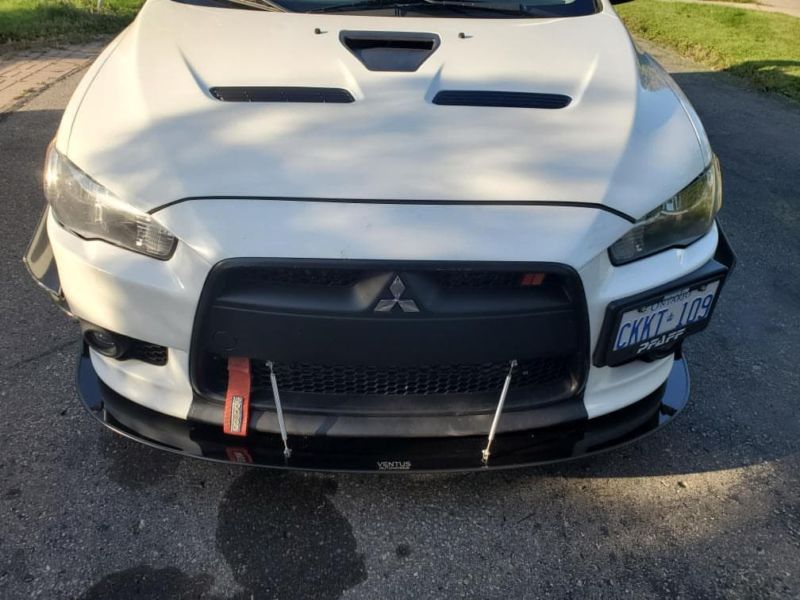 2008-2015 Mitsubishi Lancer/Ralliart 2PC Front Splitter