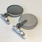 CRG Hindsight Folding 3 in. Round Bar-End Mirror Right - Silver