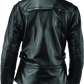 River Road Ironclad Classic Leather Jacket Black Womens - Small