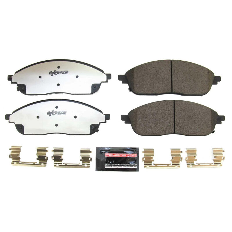 Power Stop 2022 Jeep Grand Cherokee Front Z36 Truck & Tow Brake Pads w/Hardware