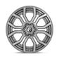 FUEL D713 RAGE PLATINUM 24x12 8x180 -44 BRUSHED GUN METAL TINTED CLEAR