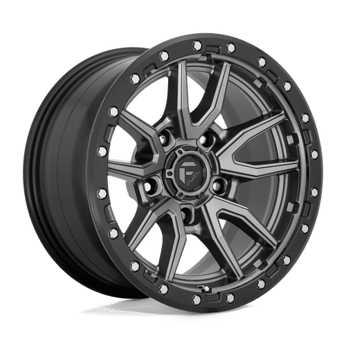 Fuel MATTE GUN METAL BLACK BEAD RING D680 17x9 5x127 Wheels