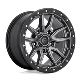 Fuel MATTE GUN METAL BLACK BEAD RING D680 17x9 5x127 Wheels