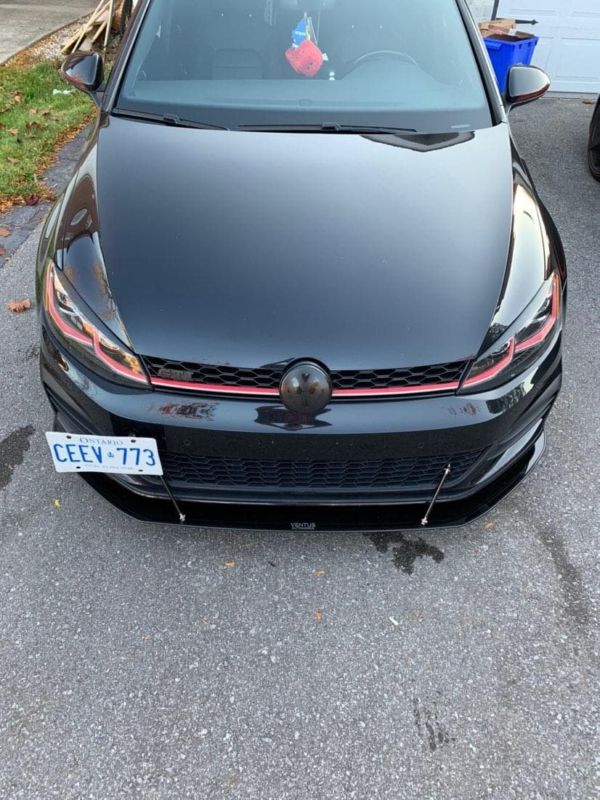 2018-2021 Volkswagen GTI MK7.5 2PC Front Splitter