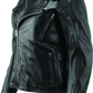 River Road Ironclad Classic Leather Jacket Black Womens - Small