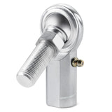 QA1 C Series 2-Pc Rod End - Female/Left Hand - .375in Bore x 3/8-24 w/Stud & Zerk - Carbon Steel