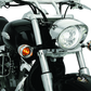 Kuryakyn Deep Dish Bezels With Smoke Lenses Red Light