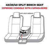 Covercraft 22-24 Dodge RAM 2500 Polycotton SeatSaver Custom Front Row Seat Covers - Misty Grey