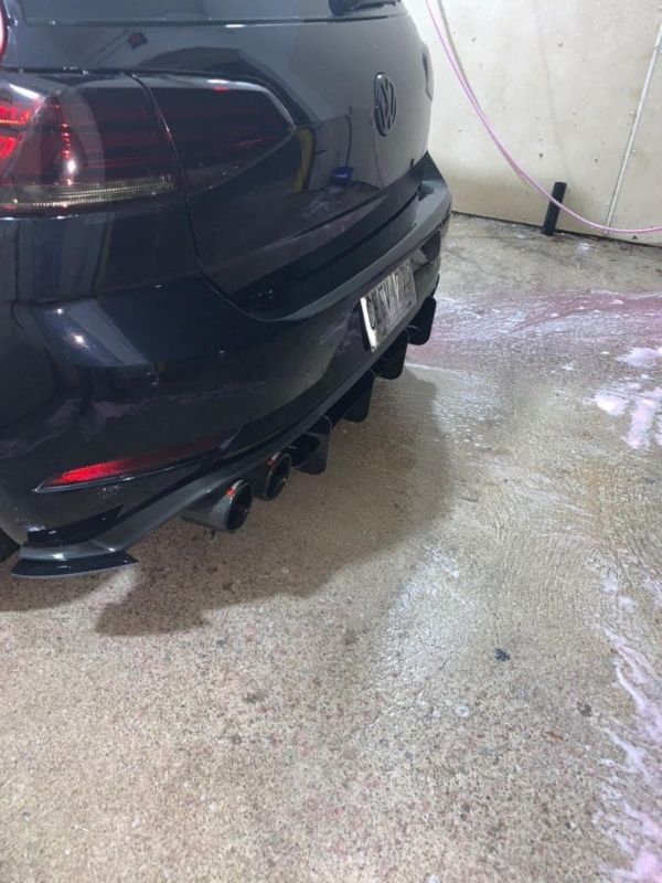 2018-2021 Volkswagen Golf GTI MK7.5 Rear Diffuser+Rear Corner Spats