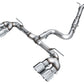 AWE Tuning MK8 Volkswagen Golf R 3in Track Edition Quad Exhaust - Chrome Silver Tips