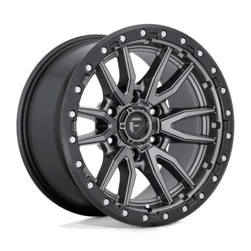 Fuel MATTE GUN METAL BLACK BEAD RING D680 20x10 5x139.7 Wheels