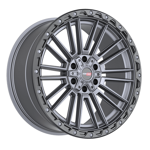 VORTEK VRT-604 18x9 6x120/6x139.7 18 Matte Titanium Black Bead Ring