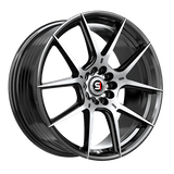 SPEC-1 RACING Gloss Black Machined SP-71BM 18x8 5x100/5x114.3 Wheels