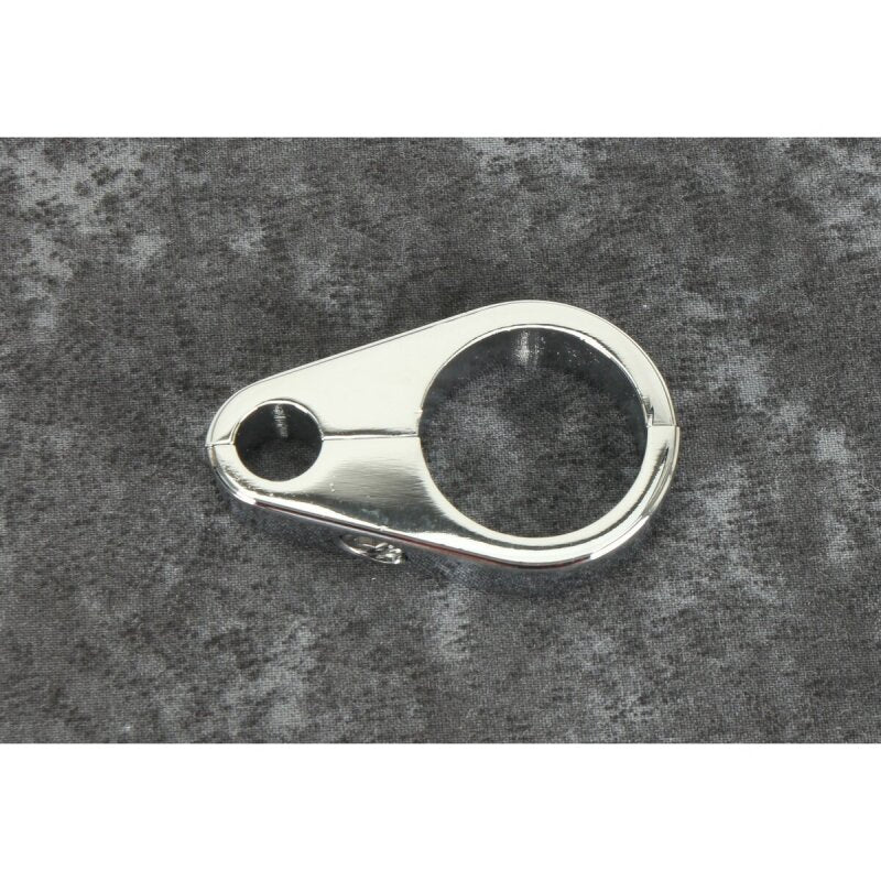 Bikers Choice 1 1/8 Inch Chrome Plain Clutch Cable Clamp