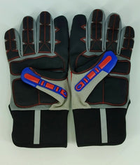 Granatelli X-Large Mechanics Work Gloves - Red/Gray/Black