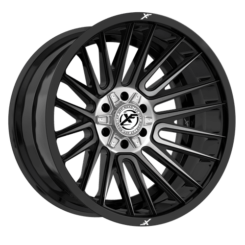 XF OFFROAD Black Brushed Dark Tint XF-234 20x12 6x135/6x139.7 Wheels