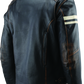River Road Hoodlum Vintage Leather Jacket Black - Small