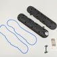 Granatelli 96-22 GM LS Standard Height Valve Cover w/Angled Coil Mount - Blk Wrinkle (Pair)