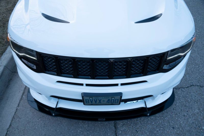 2017-2021 Jeep Grand Cherokee SRT/Trackhawk 2PC Front Splitter