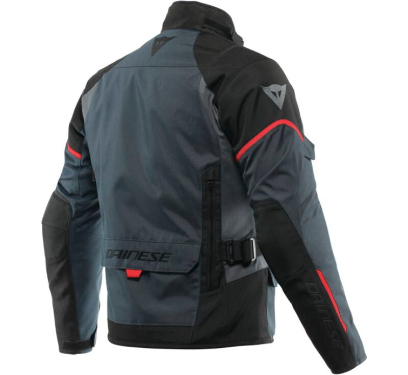 Dainese Tempest 3 D Dry Jacket Ebony/Black/Lava Red Size - 52