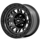Rough Country 82 Series Wheel | One-Piece | Semi Gloss Black | 17x9 | 5x5 | -12mm