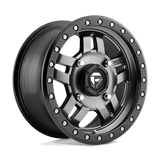 Fuel MATTE GUN METAL BLACK BEAD RING D558 15x7 4x156 Wheels
