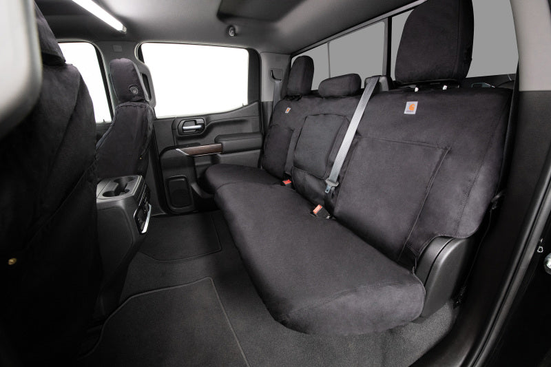 Covercraft 19-24 Dodge RAM Carhartt Super Dux SeatSaver Custom Front Row Seat Covers - Black