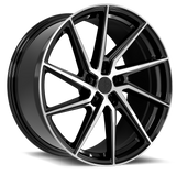 SS5 Apex 18x8.5 5x120 +35 Gloss Black Machined Face