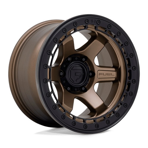 Fuel MATTE BRONZE WITH MATTE BLACK RING D124 17x9 6x135 Wheels