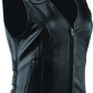 River Road Plains Leather Vest Black Womens - Small