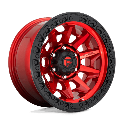 Fuel CANDY RED BLACK BEAD RING D695 17x9 6x139.7 Wheels