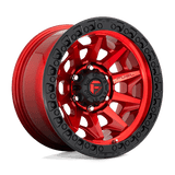 Fuel CANDY RED BLACK BEAD RING D695 17x9 6x139.7 Wheels