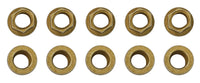 Moroso 1/4in-28 Zinc Flange Nut w/ Washer Face  - 10 Pack