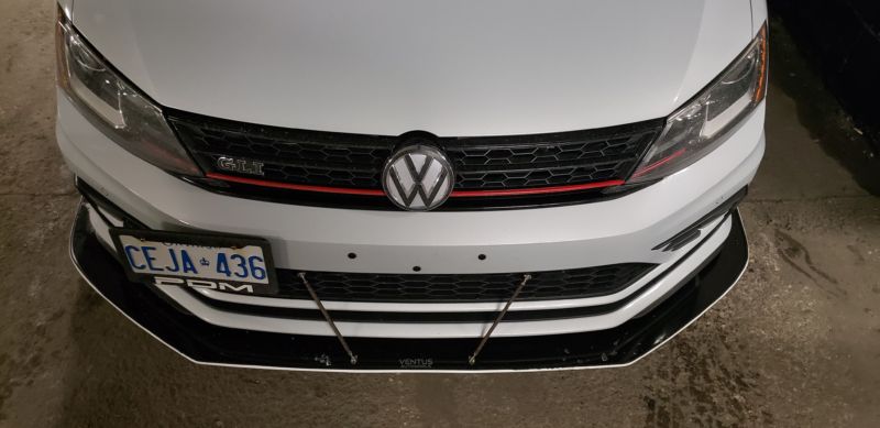 2016-2018 Volkswagen GLI MK6.5 2PC Front Splitter