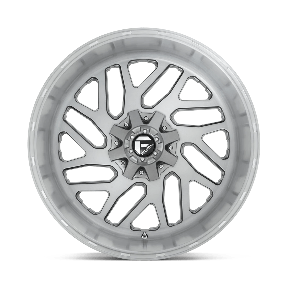FUEL D715 TRITON PLATINUM 22x10 8x170 -18 BRUSHED GUN METAL TINTED CLEAR