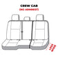 Covercraft 11-24 Dodge Ram Waterproof Polyester SeatSaver Custom Second Row Seat Covers - Taupe
