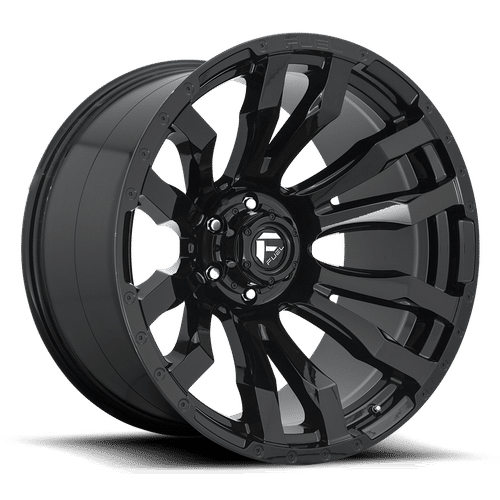 Fuel GLOSS BLACK D675 BLITZ 17x9 8x180 Wheels