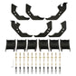 Westin 25-26 Toyota 4Runner PRO TRAXX 4 Oval Nerf Step Bars - Semi-Gloss Black