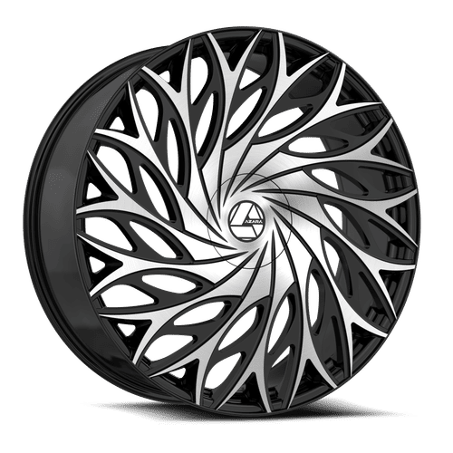 AZARA AZA-525 22x8.5 5x112/5x114.3 38 Gloss Black Machined