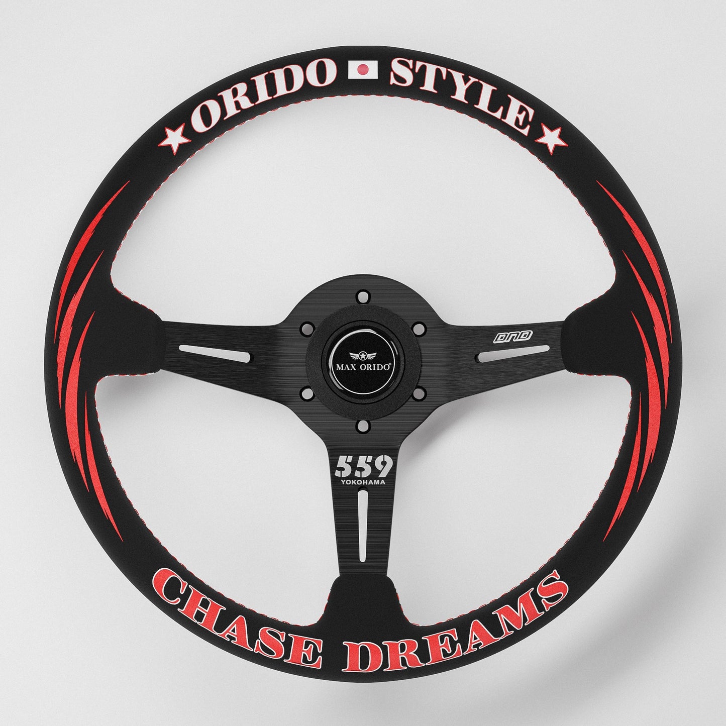 Max Orido Steering Wheel (Red)