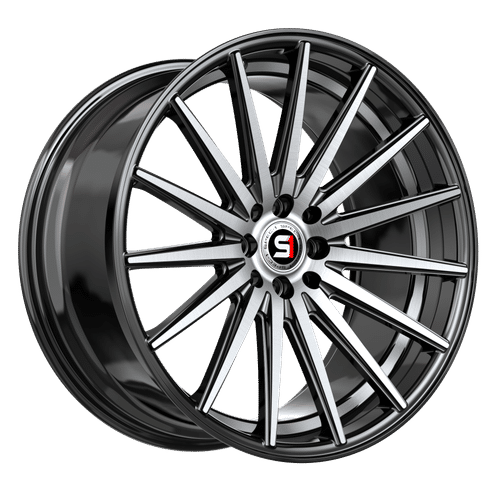 SPEC-1 RACING Gloss Black Machined / Undercut SP-69BMU 19x8.5 5x112/5x114.3 Wheels