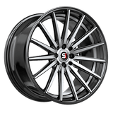 SPEC-1 RACING Gloss Black Machined / Undercut SP-69BMU 19x8.5 5x112/5x114.3 Wheels