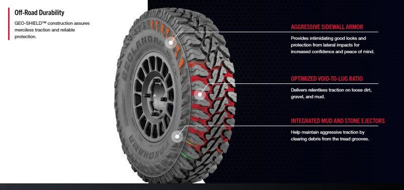 Yokohama Geolandar M/T G003 SXS Tire - 33X9.50R15 104Q