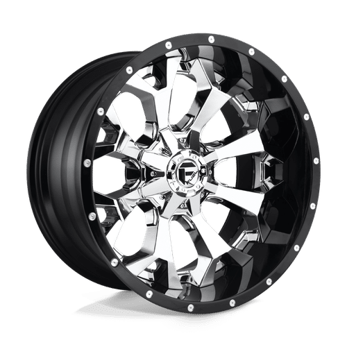 Fuel CHROME PLATED GLOSS BLACK LIP D246 22x10 8x165.1 Wheels