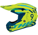 THH Helmets T730X Twister Neon Yellow/Blue - XS