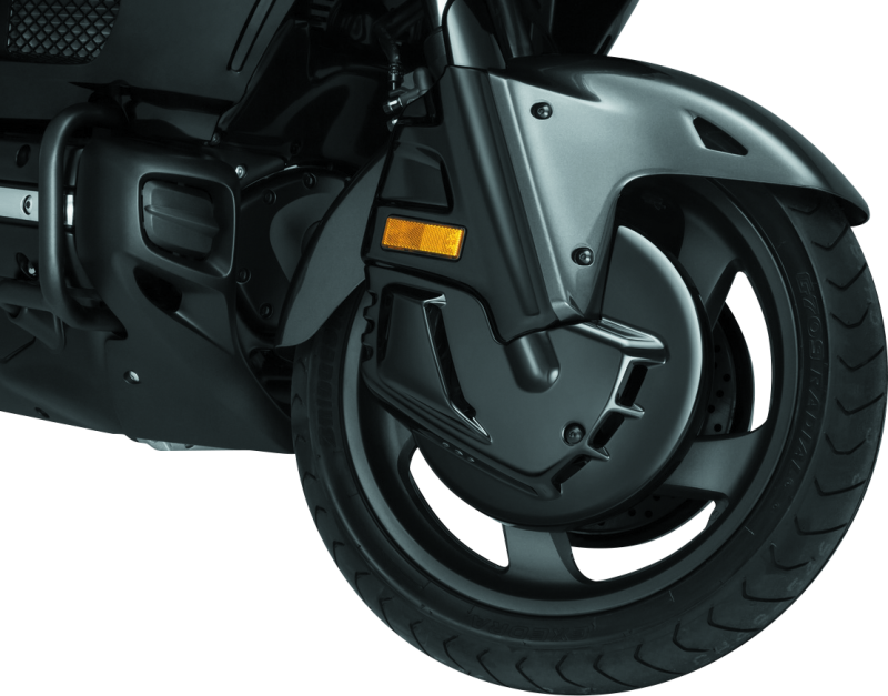 Kuryakyn Brake Rotor Cover Honda 01-17 GL1800 Except Airbag Models - Gloss Black