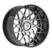 SENTALI BFX Gloss Black Lip / Chrome Centre BFX5 22x12 8x165.1/8x170 Wheels