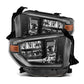 AlphaRex 14-21 Toyota Tundra MK II LUXX Series Crystal Headlights Alpha Black